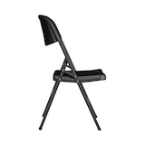 thumbnail of Pack 2 Opvouwbare Stoelen met Handvat 47x58x87cm Zwart O91