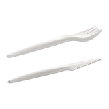 thumbnail of MONOUSO - Set Posate di Carta Forchetta, Coltello e Tovagliolo (50 Pezzi)