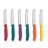 thumbnail of Swiss Classic Tomatenmesser-Set 6-teilig, Wellenschliff, 11cm, bunt, Geschenkverpackung