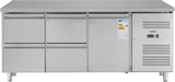 thumbnail of Royal Catering Kühltisch - 403 L - 1 Fach- 4 Schubladen - 179,5 x 71 cm - Klasse B - Edelstahl -
