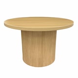 thumbnail of Tavolino rotondo scandinavo 70 cm FSC in legno chiaro