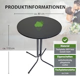 thumbnail of Set Stehtisch klappbar Ø 80 cm in Anthrazit & Husse waschbar bügelfrei in Anthrazit für Bistrotisch