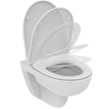 thumbnail of Ideal Standard i.life A WC-Set, Wandtiefspül-WC mit Absenkautomatik, Rundes Design, Alpin Weiß