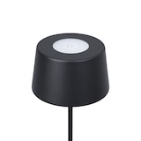 thumbnail of aro Conjunto de 2 candeeiros LED com altura ajustável, aço/plástico, Ø 8.8 cm, ligação USB, desmontável, preto