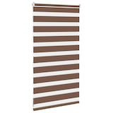 thumbnail of vidaXL Doppelrollo Braun 80x100 cm Stoffbreite 75,9 cm Polyester