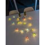 thumbnail of Konstsmide LED Dekolichterkette, bunte Aluminium-Drahtkugeln, klein, 16 warm weiße Dioden, batteriebetrieben, Innen, transparentes Kabel