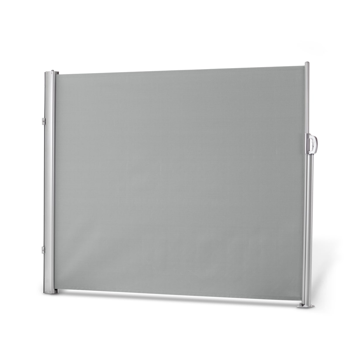 Seitenmarkise 1,8x3 m lichtgrau, Aluminium-Stahlrohr-Mix