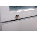 thumbnail of METRO PROFESSIONAL Schlanker Getränkekühlschrank GSC2133, Metall/Glas, 39 x 47.5 x 188 cm, 133 L, statische Kühlung, 200 W, mit Schloss, weiß