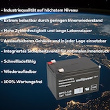 thumbnail of 3x 12V 12Ah BLEI AKKU BATTERIE für ELEKTROFAHRRAD ELEKTROSCOOTER E-BIKE USV MP