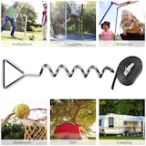 thumbnail of 8tlg. Bodenanker-Set - 4 Bodenanker + 4 Spanngurte