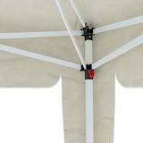thumbnail of Gazebo Pieghevole Impermeabile 3 x 3 M Da Giardino Con 4 Sacche Pesi Sacca Trasporto Chiusura Fisarmonica Struttura Acciaio Copertura 160 gr/m² Beige