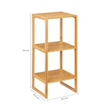 thumbnail of Estante modular em bambu com 3 níveis Canoply 84x35.1x33.5cm Natural 7house