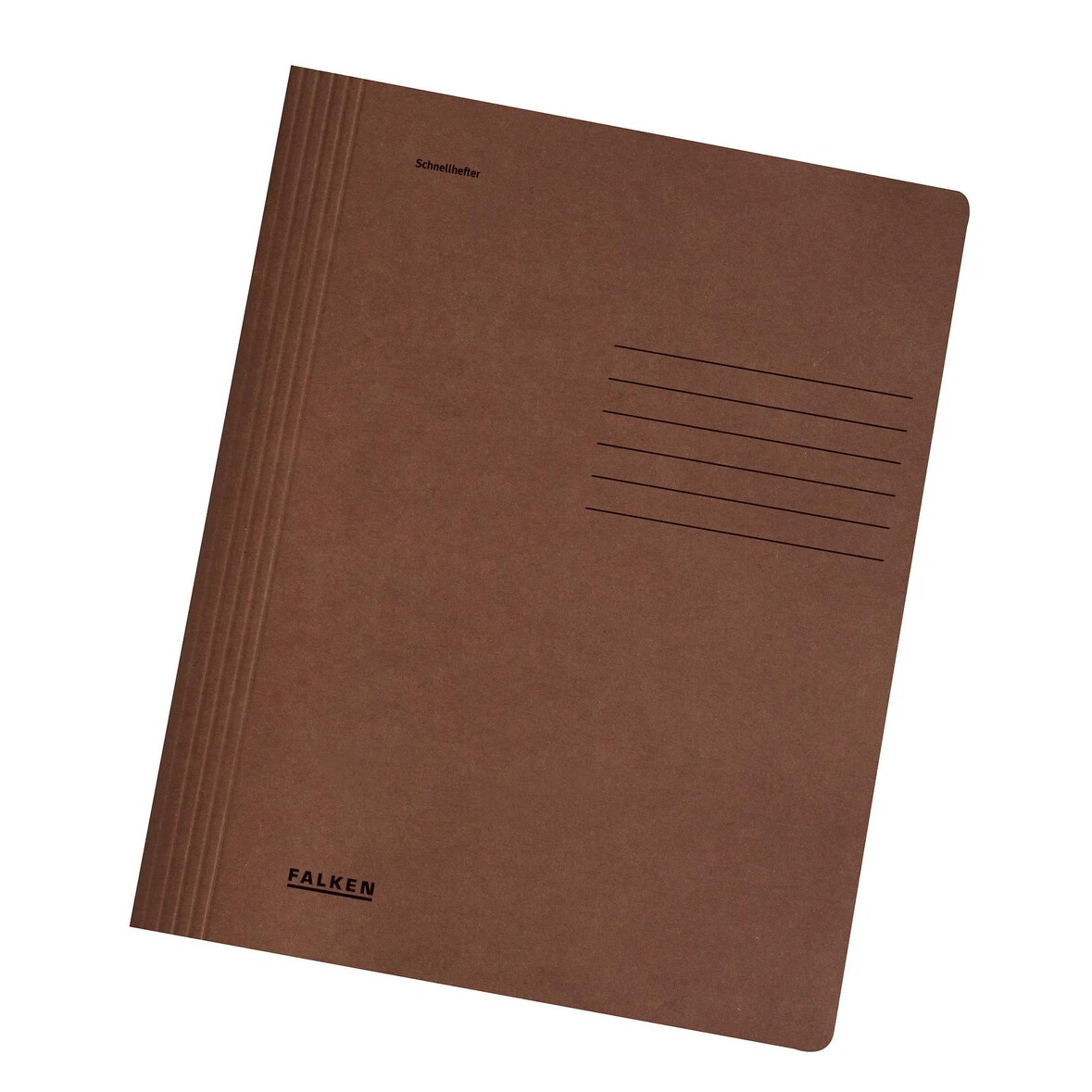 Falken 11287711 Schnellhefter Karton für DIN A4, 240g/m2 Manila-RC-Krt., intensivfarben, 25er Poly - Dunkelbraun
