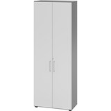 thumbnail of bümö Aktenschrank abschließbar, Büroschrank Holz 80cm breit in Graphit/Grau - abschließbarer Schrank mit Aktenregal für's Büro & Arbeitszimmer, Büro