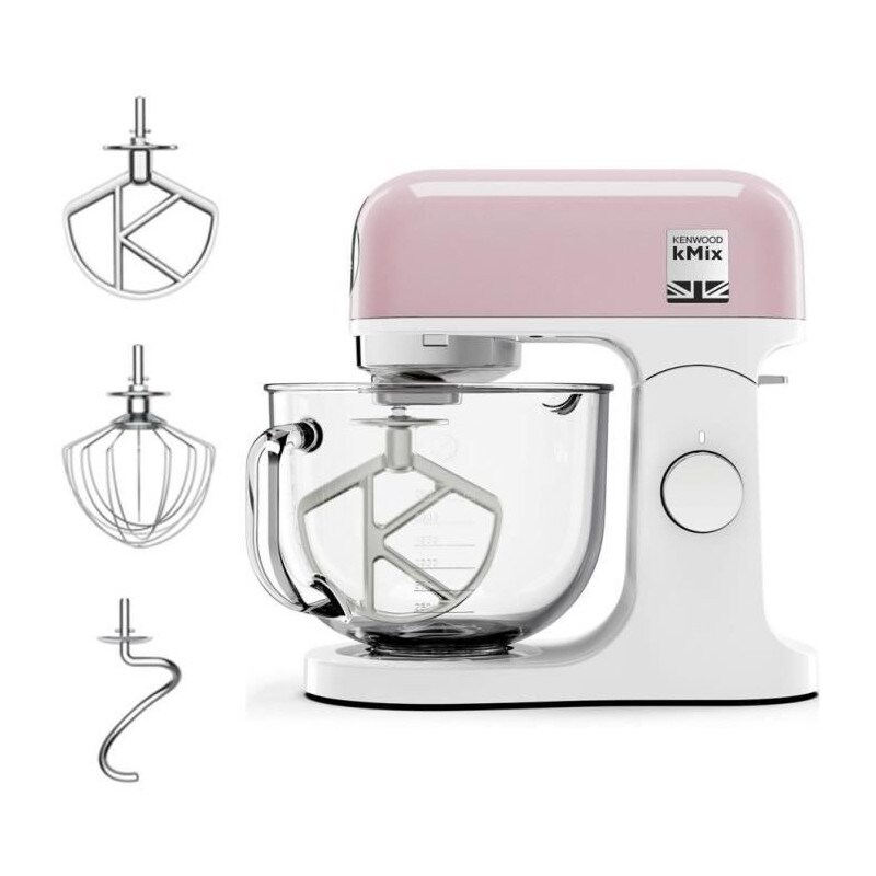 Robot Pâtissier Multifonction Kenwood Kmx754pp - - Moteur Professionnel 1000w - 2 Sorties Pour Accessoires - Bol En Verre 5l Av
