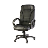thumbnail of Dmora Sedia da ufficio Dubbo, Poltrona presidenziale con braccioli, Sedia ergonomica da ufficio, 70x65h103/114 cm, Nero