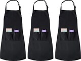 thumbnail of Kochschürze Joejis Schwarze Schürze 3er-Pack Unisex-Kochschürze im Restaurant