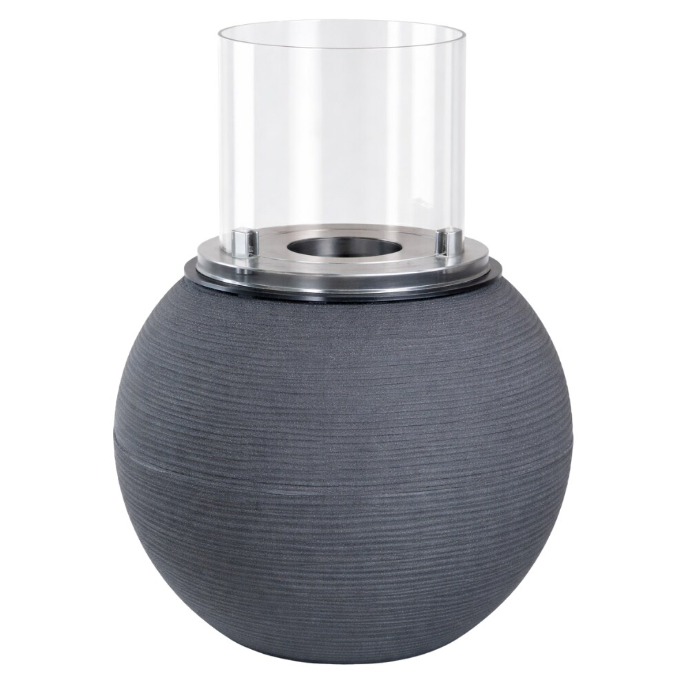 Lareira de bioetanol de chão Lareira biológica interior exterior Queimador em aço inoxidável 1,5 l Sala de estar e restaurantes 40x54 cm – Cinza