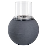 thumbnail of Lareira de bioetanol de chão Lareira biológica interior exterior Queimador em aço inoxidável 1,5 l Sala de estar e restaurantes 40x54 cm – Cinza