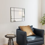 thumbnail of Espejo Rectangular de Pared Espejo de Ventana 90x60 cm con Marco de Metal Espejo Decorativo para Salón Dormitorio Entrada Negro