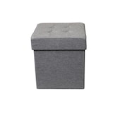 thumbnail of ORI pouf quadrato in stoffa colore Grigio chiaro