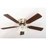 thumbnail of Deckenventilator Kisa Deluxe MA Rosenholz / Walnuss mit Licht 105