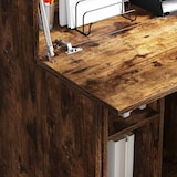 thumbnail of vidaXL Schreibtisch mit Regal Geräucherte Eiche 71.5 x 31.5 x 106.5 cm
