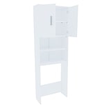 thumbnail of Mobile Sopra Lavatrice Asciugatrice Armadio Mobiletto Bagno Mobili Salvaspazio Armadietto A Colonna Per Lavanderia Coprilavatrice 190x26x64 Cm Bianco