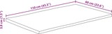 thumbnail of vidaXL Tischplatte mit Baumkante 110x60x3,8 cm Massivholz Mango
