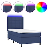 thumbnail of vidaXL Boxspringbett mit Matratze & LED Blau 80x200 cm Stoff
