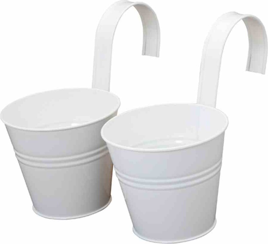 SIENA GARDEN   Blumentopf 2er Set, weiß, Ø16x14,5 cm
