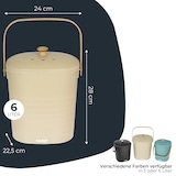 thumbnail of HMF Nachhaltiger Biomülleimer Küche, Geruchsdichter Komposteimer mit Deckel, 6 Liter, Beige