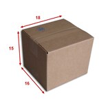 thumbnail of Lot de 100 Boîtes carton (N°5) format 180x160x150 mm