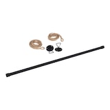 thumbnail of Penderie suspendue bois L100cm noir avec corde LEXY