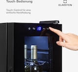 thumbnail of Klarstein Shiraz 12 Slim Uno Weinkühlschrank 32l/12Fl.Touch 85 W 5-18 °C LED Schwarz