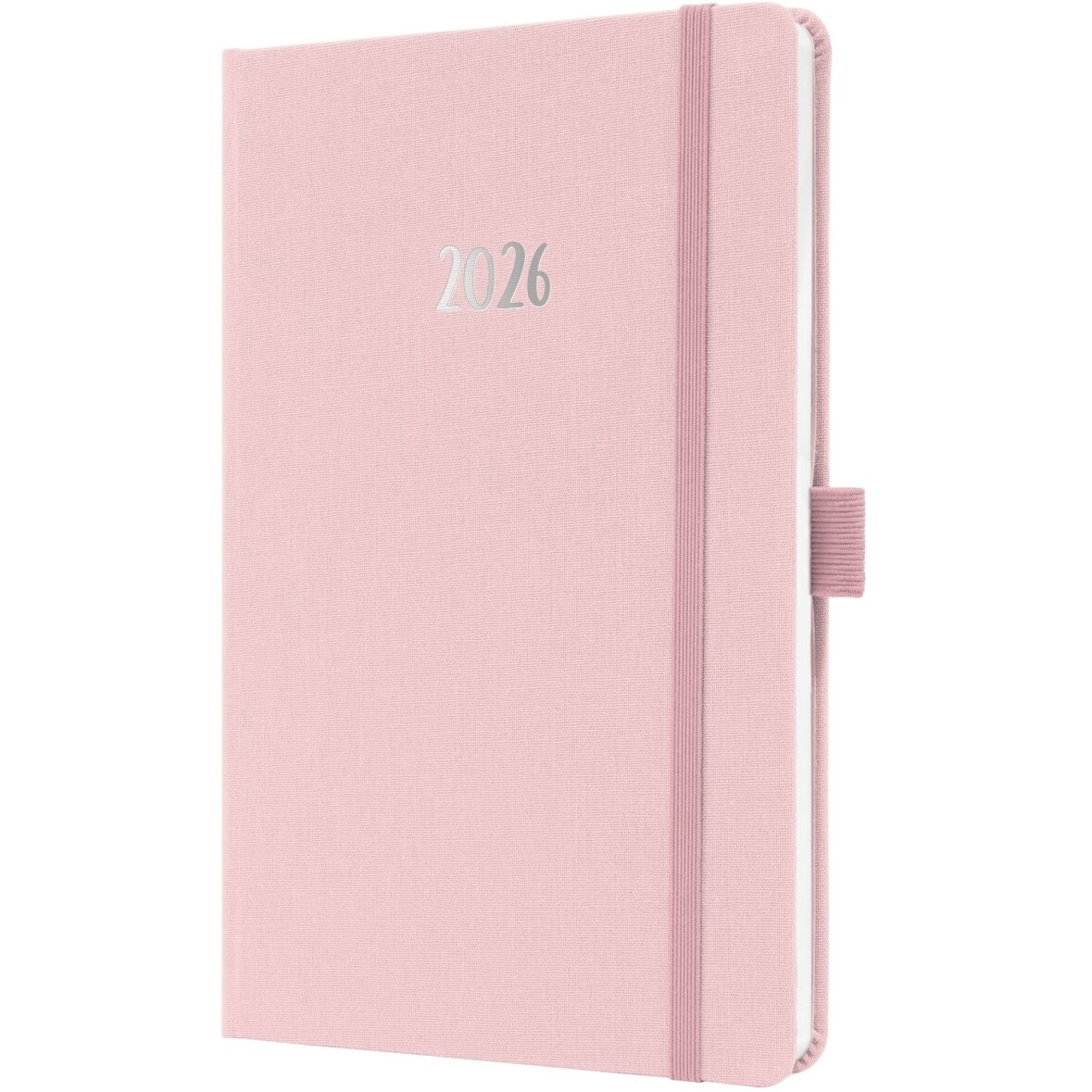 Wochenkalender Jolie ca. A5 Hardcover soft pink 2026.