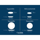 thumbnail of CreaTable Unico Schwarz Tellerset 8-tlg Steinzeug