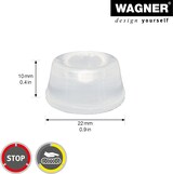 thumbnail of WAGNER Elastikpuffer rund 12tlg - Ø 22 x 10 mm, für den Innen- und Außenbereich, aus transparentem Kunststoff - 15302099