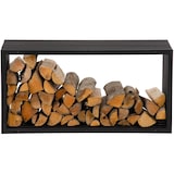 thumbnail of Portalegna IRVING in metallo nero opaco 40x50x100 cm