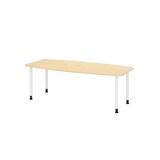 thumbnail of Hammerbacher-Konferenztisch 220cm/4 Rundrohrfüße Ahorn-VKT22C/3/W