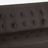 thumbnail of Divano letto clic clac 2 posti in similpelle reclinabile design moderno Elly - Marrone-DL80005PUM