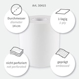 thumbnail of 12 Rollen Papierhandtuch "Recycling" Weiss 1-lagig Ø 14 cm 120 Meter 20 cm breit Innenabwicklung Handtuchrolle Papierhandtücher