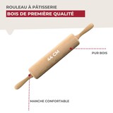 thumbnail of Rouleau à pâtisserie en bois 25 cm Fackelmann Wood Edition