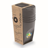 thumbnail of Juego de 4 cubos de reciclaje 140L Prosperplast Sortibox de plastico en color gris