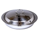 thumbnail of Edelstahl Speisenwärmer Runder Warmhaltebehälter Chafing Dish 3,5 Liter