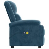 thumbnail of vidaXL Elektrischer Massagesessel Blau Samt