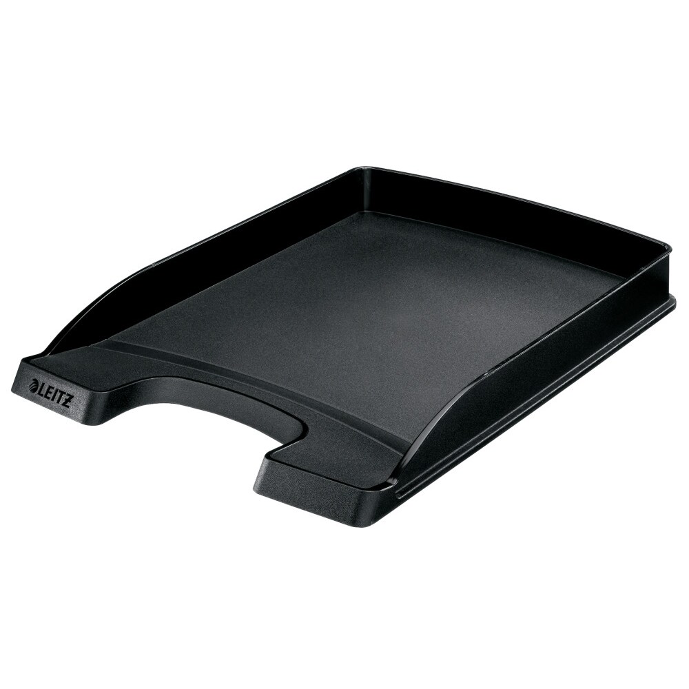 Leitz Plus Briefablage 5237 Slim DIN A4 Schwarz 25,5 x 35,7 x 3,5 cm