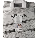 thumbnail of 50 Tragetaschen, Papier 25 cm x 26 cm x 17 cm "Newsprint" mit Tragegriff