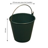 thumbnail of GILAC Seau rond gradué - 14 L - Gris G615577