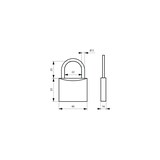 thumbnail of Cadenas à clé 40 mm - Anse inox hauteur 22mm Ø 5,  1 clé - THIRARD